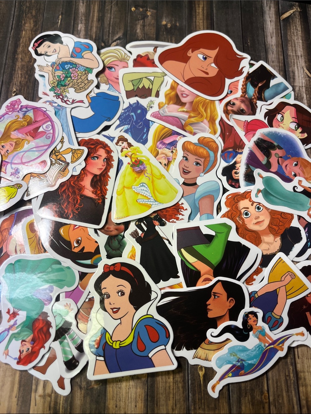 5for$10 Kid-Friendly Disney Princesses Mixed Character Lot of 50 Stickers